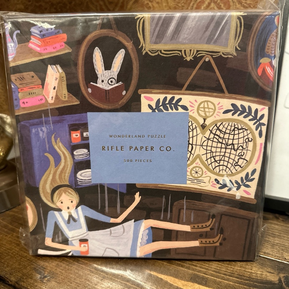 Rifle Paper Co. Alice in Wonderland 500 Pc Puzzle